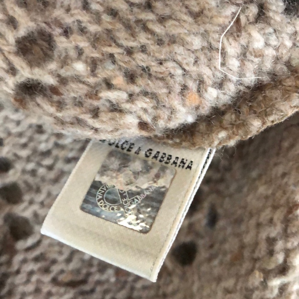 D&G wool knit sweater small made in Italy - Picture 4 of 10
